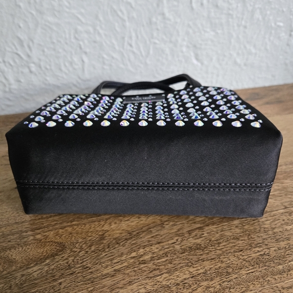 #134 NWT - kate spade new york Sam Icon Crystal Embellished Fabric Mini Tote - Picture 5 of 10